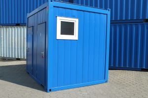10' Damen / Herren WC-Container / Seitenansicht - h+s container GmbH