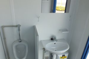 10' WC-Container / Handwaschbecken und Urinal - h+s container GmbH