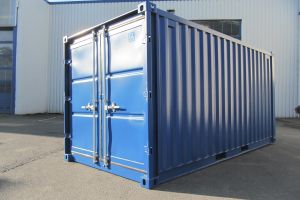 15' Materialcontainer / Außenansicht - h+s container GmbH