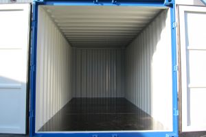 15' Materialcontainer / Innenansicht - h+s container GmbH