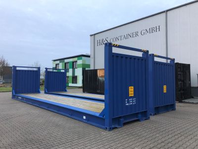 40' Flat-Rack Container - Seecontainer - Container kaufen bei h+s container GmbH
