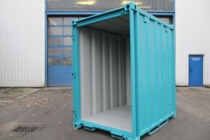 5' Materialcontainer - Lagercontainer / Außenansicht - h+s container GmbH